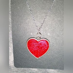Red heart necklace